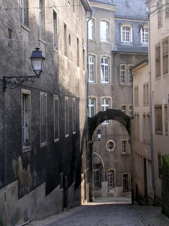 an archway is opened to let the sun shine in