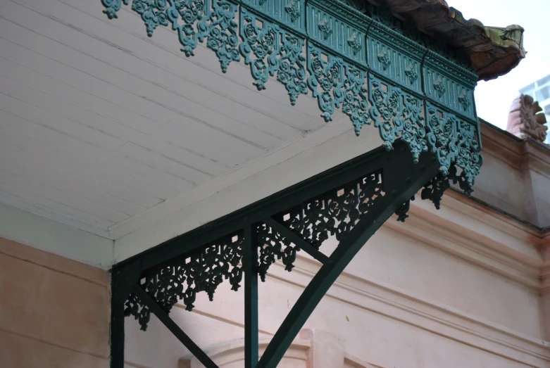 a po of a metal structure with ornate filigrees