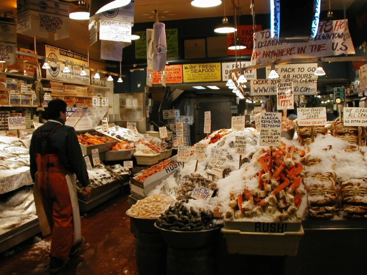 a view of a very large store with many stalls