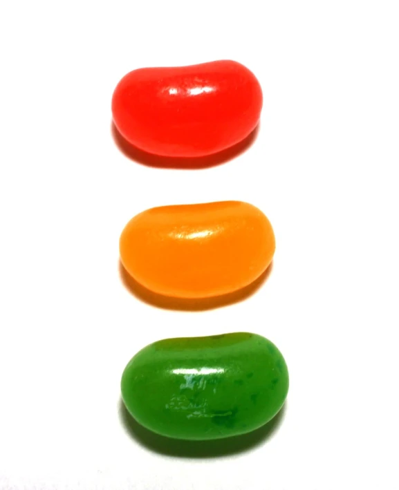 a pair of candy candies in three different colors