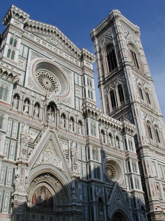 a large cathedral with ornate architectural details is visible