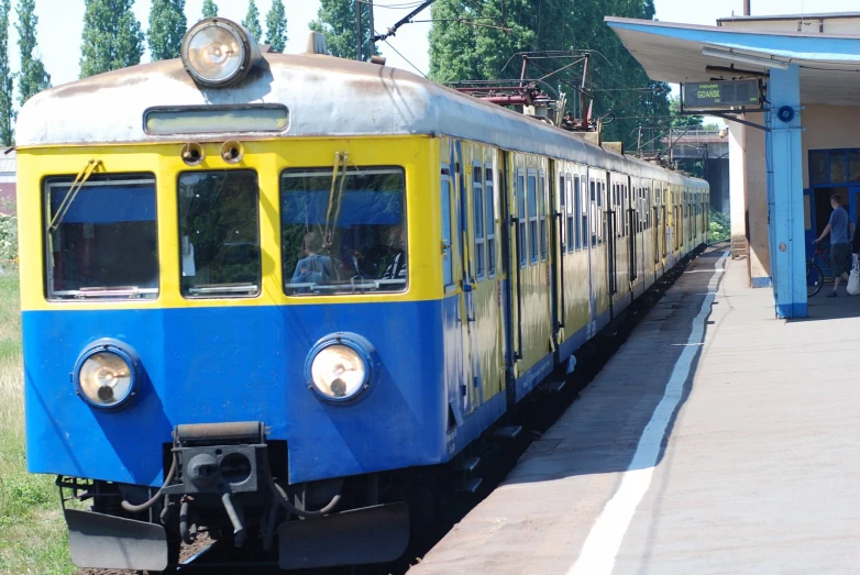 a train that is parked on the tracks