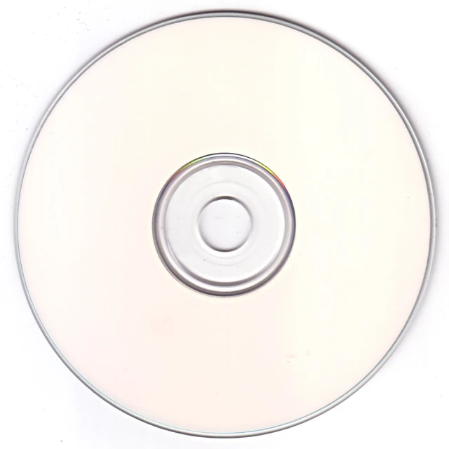 a close up of a white dvd disc