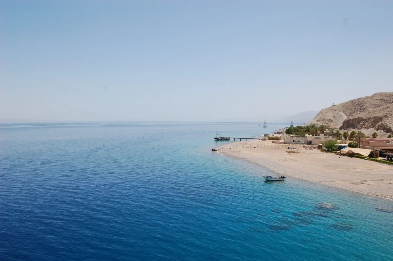 an island is shown next to the ocean