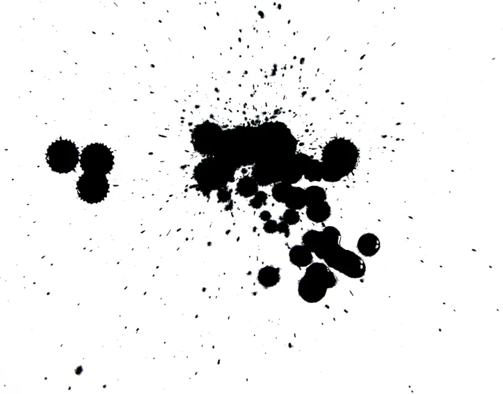 black ink that has been drawn on a white background