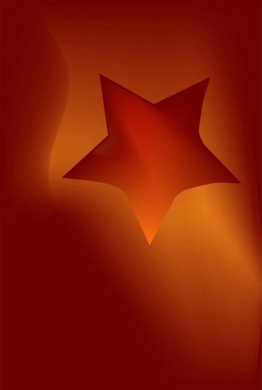 an abstract picture of a orange and red square star
