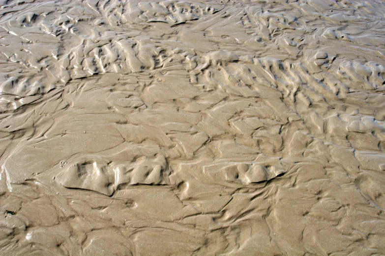 a picture of sand that is textured and covered in mud