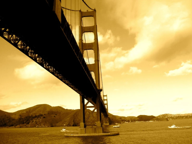 a very long bridge spanning over the water