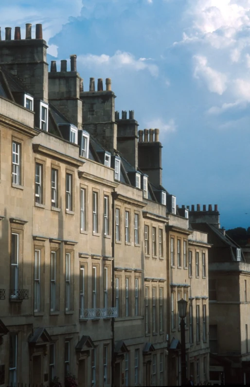 row of brick buildings in the uk