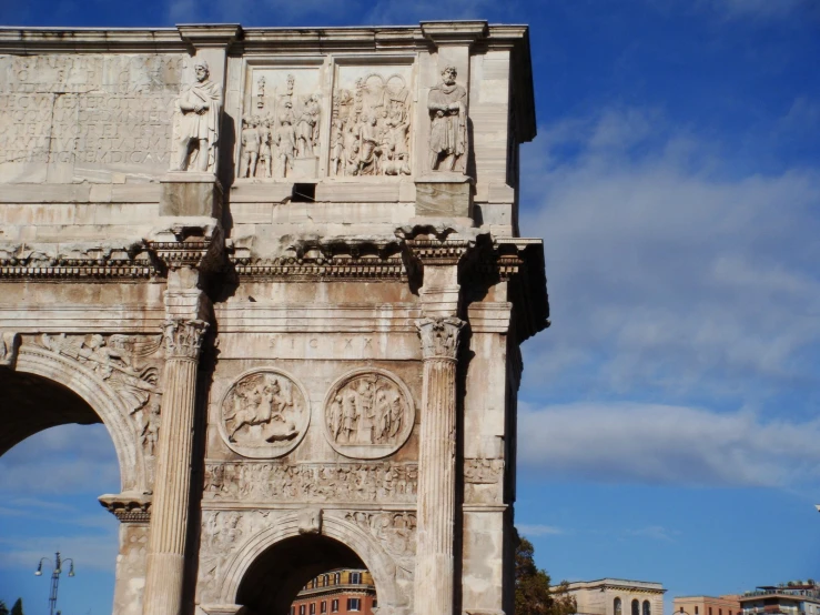 the arch of triumph in ancient rome, possibly near to rome's famous gate