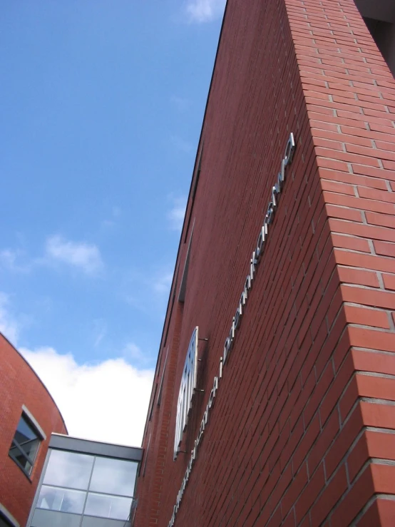 a building with the word love on the side and a clock