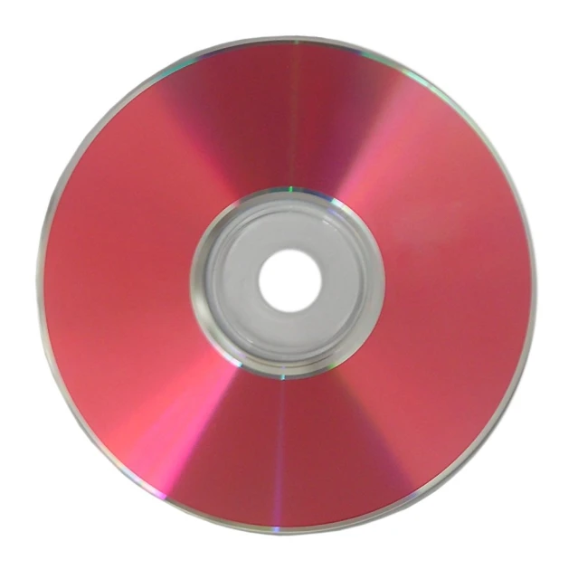 a blank disk of red color