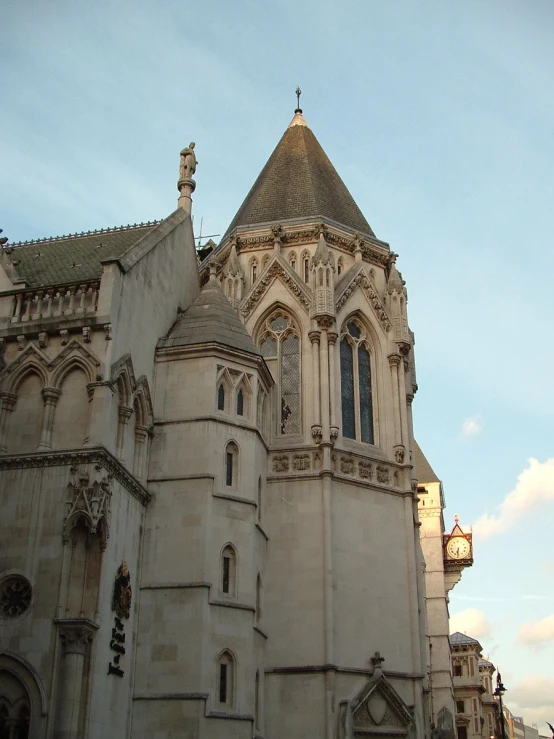 a large building that has a very tall tower