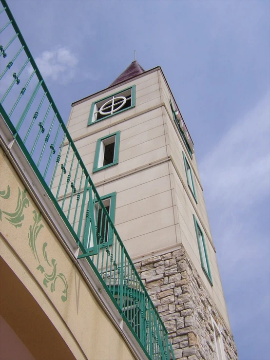 a tower with a clock in the top of it