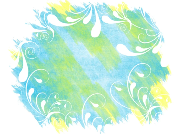 a design of a colorful background with white swirls