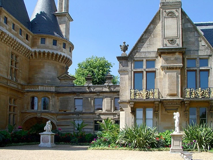 old architecture with large building with large spires