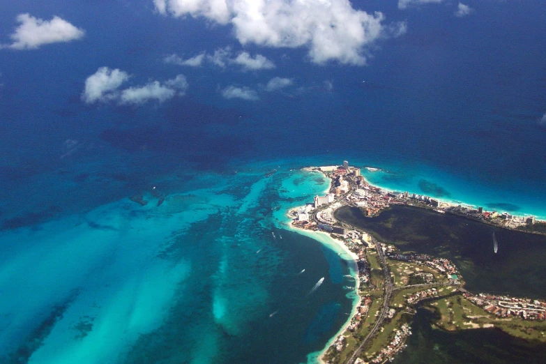 an aerial po of the coast and the ocean