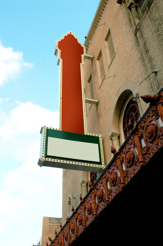 a very large theatre marquee sign outside