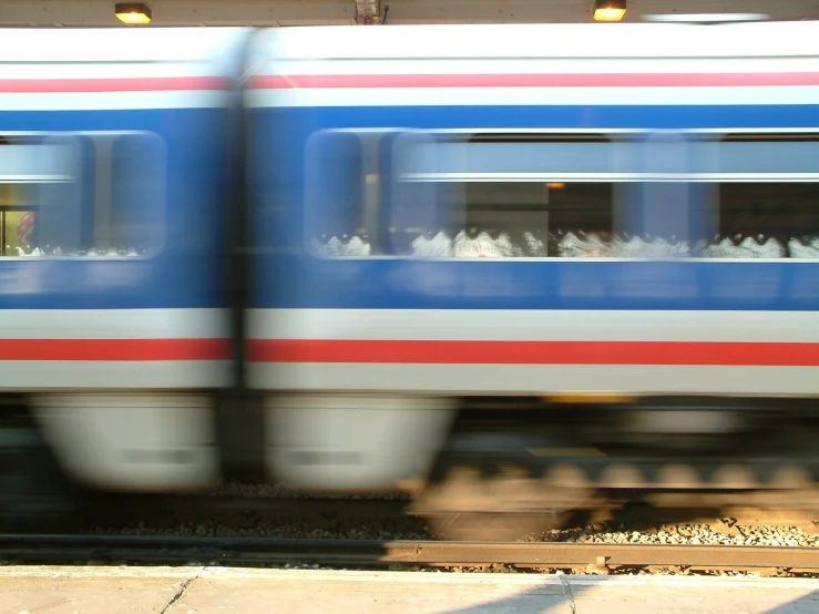 the train is stopped for people to board it