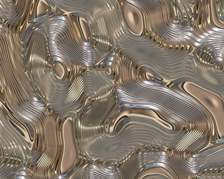 many metallic lines with different shapes and sizes