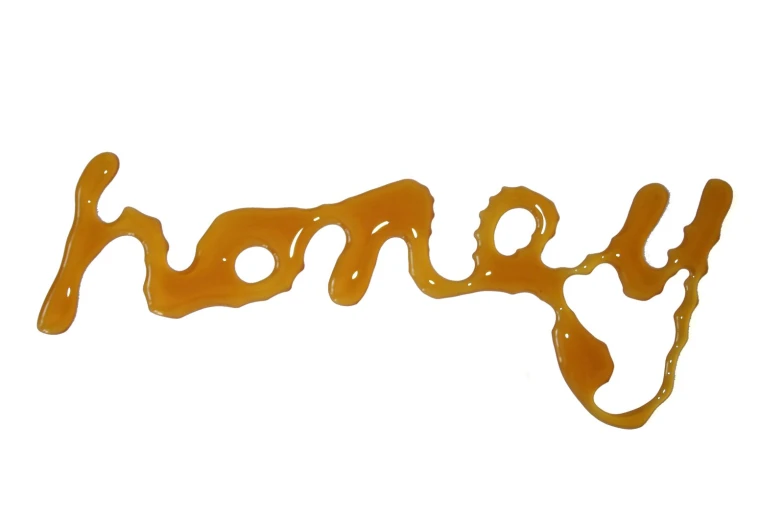 the word honey made from dripping liquid