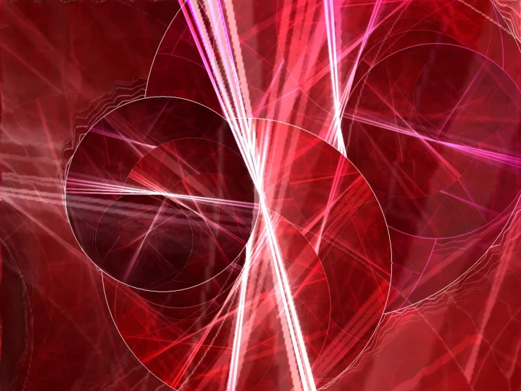 an abstract artwork in red tones