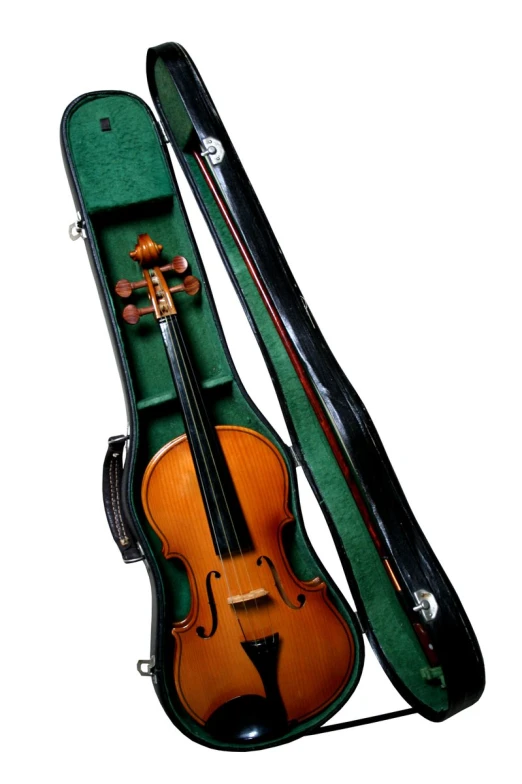 an electric violin with a case on it