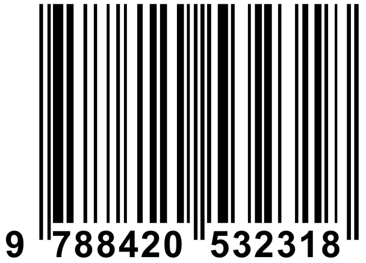 an image of the bar code on the computer