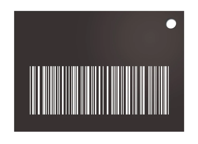 a barcode with an eclipse of a dot in the background