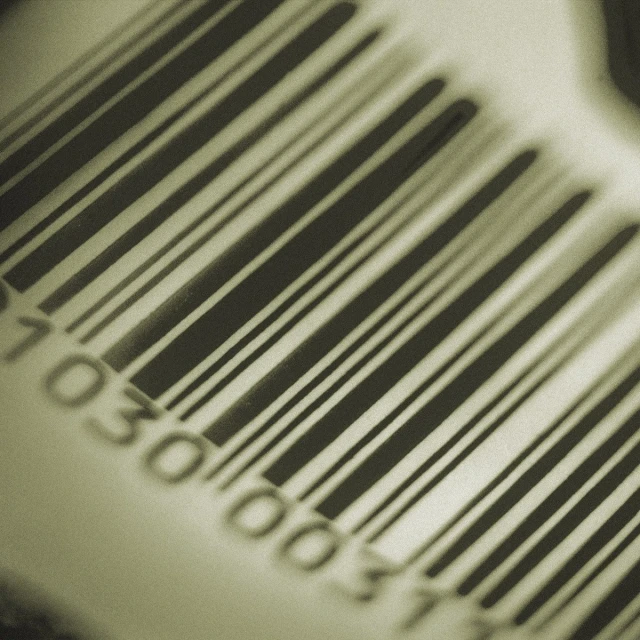 an overexposed po of a bar code