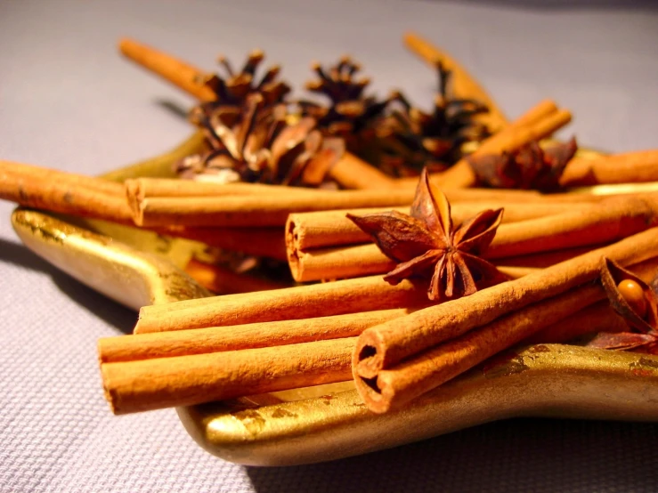 small tray with spices, nuts and other items