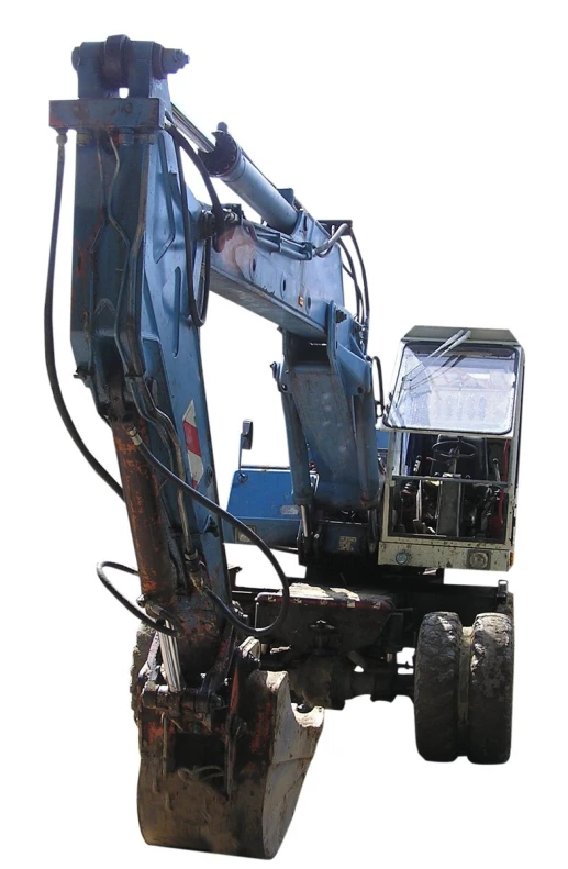 the back end of a truck with an attached crane