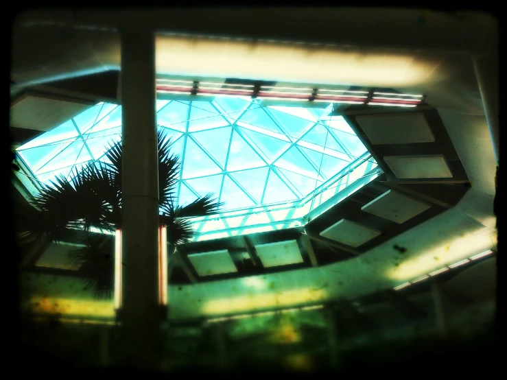 an abstract view of a round building with a large atrium