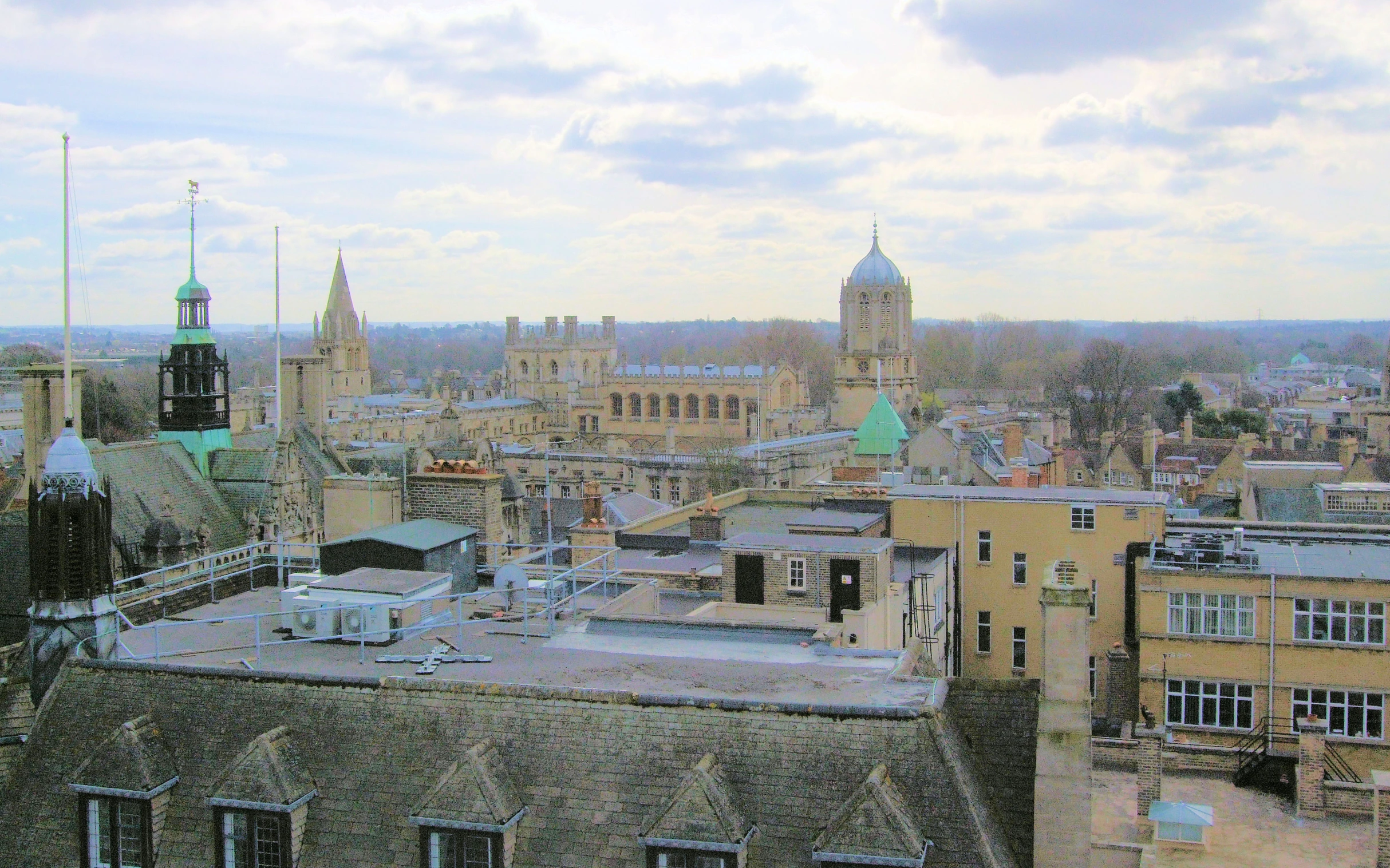 this is the view from an apartment in the city