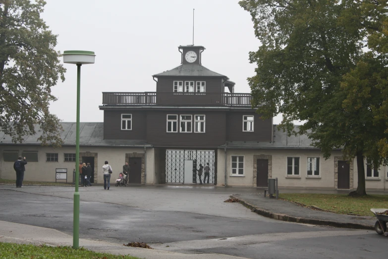 a building with a clock at the top of it