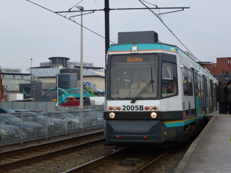 a train that is stopped in the station