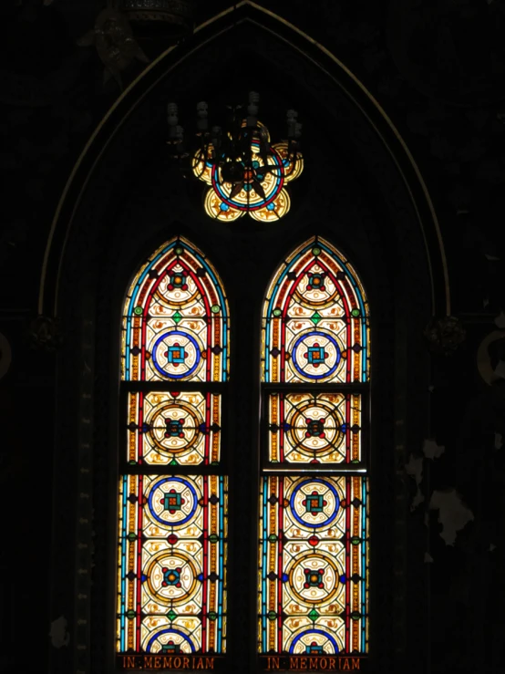 a large window in the middle of a building