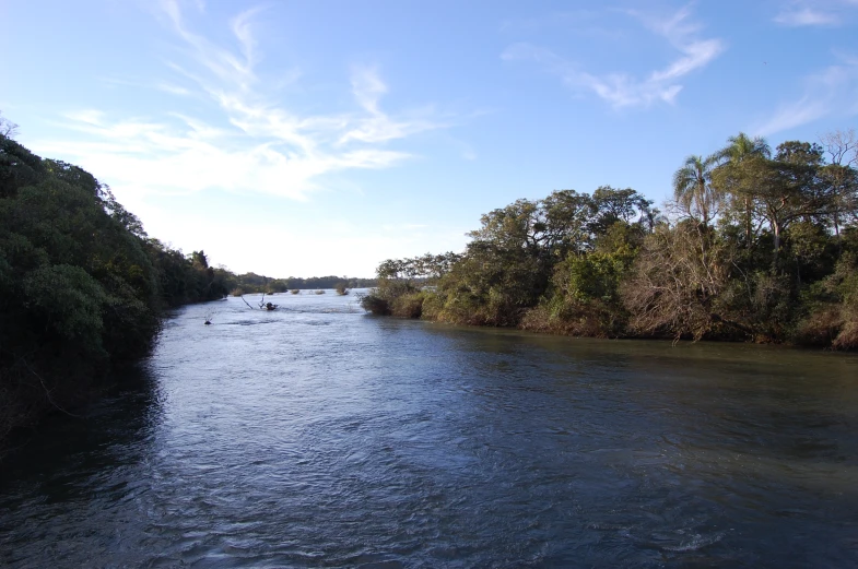 river running through an area that has no vegetation