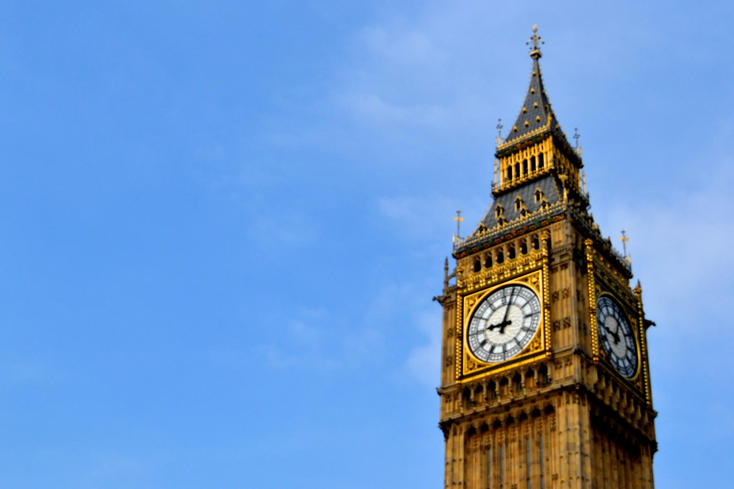 big ben with the clock below it