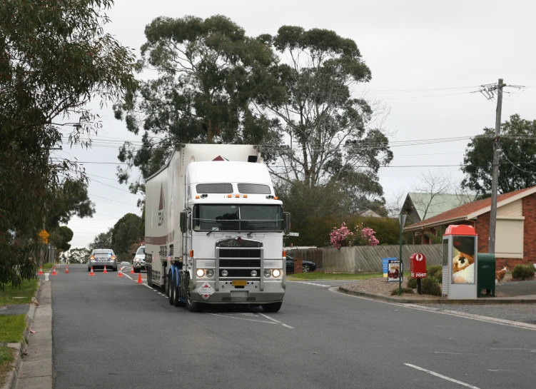 a big truck parked on the side of the road