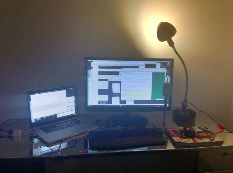 a desktop computer and computer monitor sitting on top of a desk