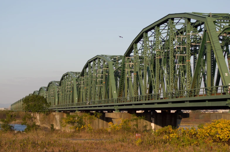 an old rail bridge in the middle of nowhere