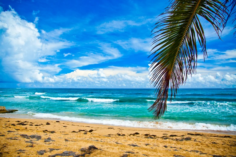 the view from a beach on a sunny day