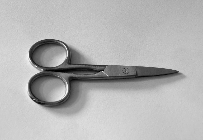 a pair of scissors are laying on the table