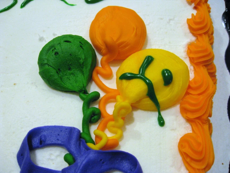 a cake with fondant decoration for a children's birthday