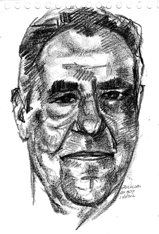 a caricature of john f kennedy by mike - scott