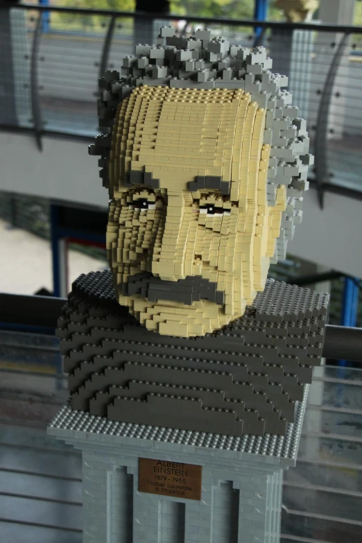 a model of a man made out of legos