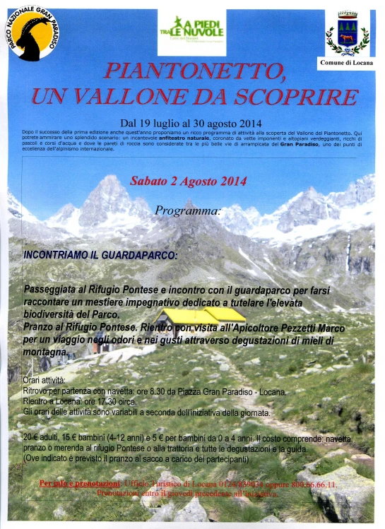 an advertit for the italian tourism information book, showing mountains in the background