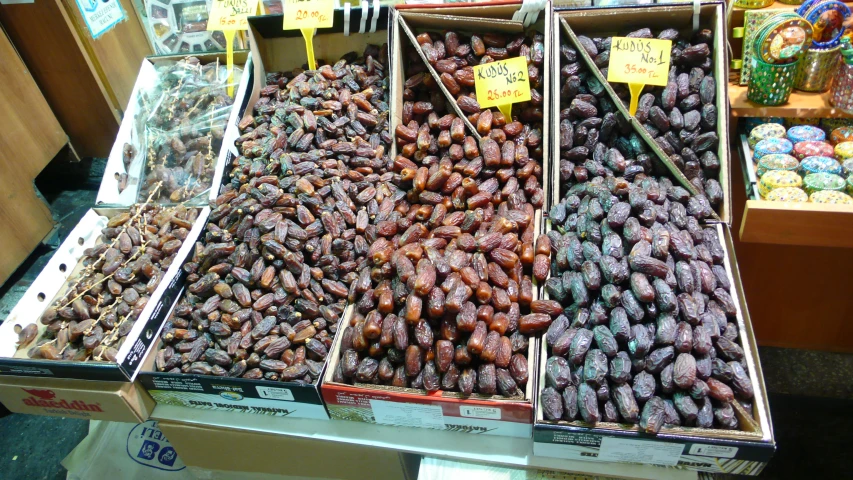 a display of purple bananas in a market