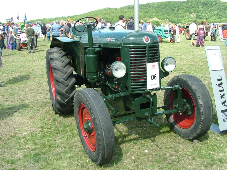 old tractors at the auction for new tractor implements
